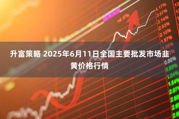 升富策略 2025年6月11日全国主要批发市场韭黄价格行情
